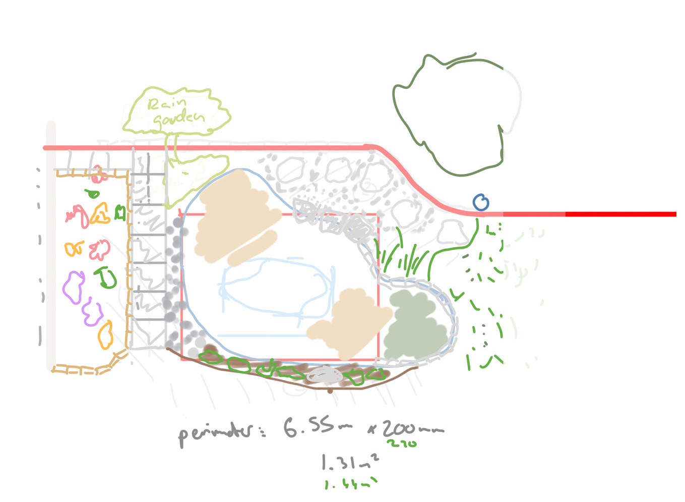 Pond sketch